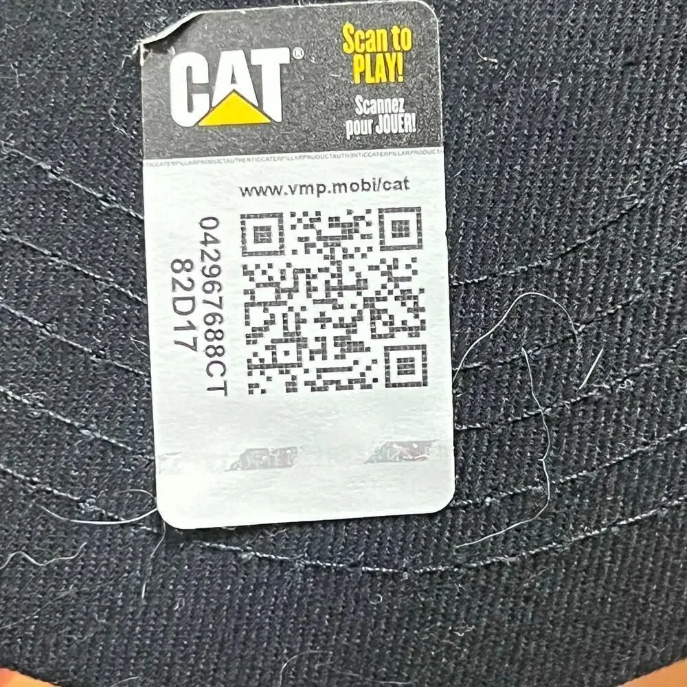 NWT CAT Diesel Power Patch Hat Cap Black Adjustable Mesh Outdoor